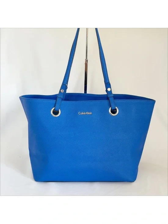 Calvin Klein Royal Blue Tote with Double Shoulder Straps - Picture 3 of 6